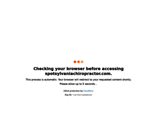 spotsylvaniachiropractor.com screenshot