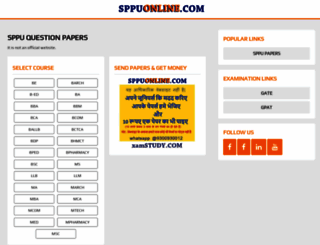 sppuonline.com screenshot