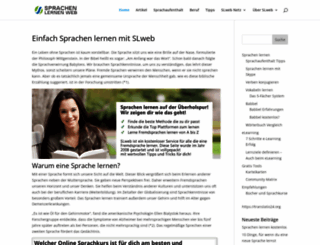 sprachen-lernen-web.com screenshot