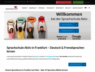 sprachschule-aktiv-frankfurt.de screenshot