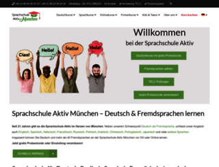 sprachschule-aktiv-muenchen.de screenshot
