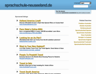 sprachschule-neuseeland.de screenshot