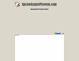 sprawdzaniepisowni.com screenshot
