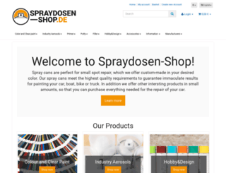 spraydosen-shop.de screenshot