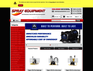 sprayequipment.co.uk screenshot