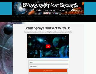 spraypaintartsecrets.com screenshot