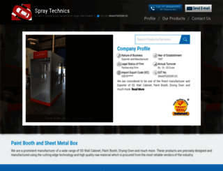 spraytechnics.co.in screenshot