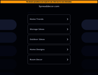 spreaddecor.com screenshot