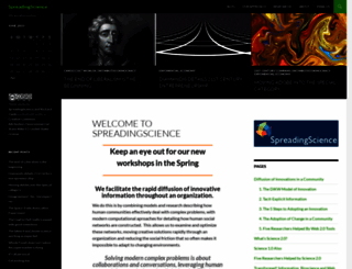spreadingscience.com screenshot