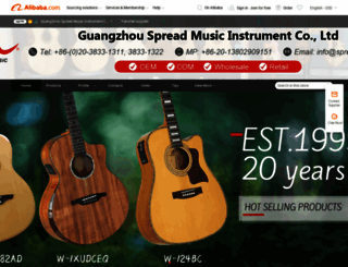 spreadmusic.en.alibaba.com screenshot