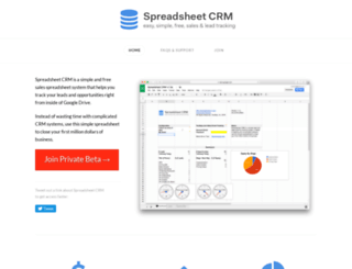 spreadsheetcrm.com screenshot
