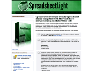 spreadsheetlight.com screenshot