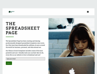 spreadsheetpage.com screenshot