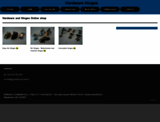 spreafico-hardware-hinges.com screenshot