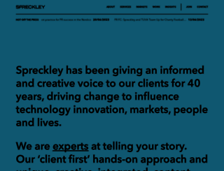 spreckley.co.uk screenshot