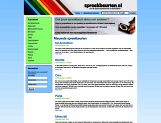 spreekbeurten.nl screenshot