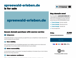 spreewald-erleben.de screenshot