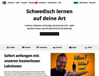 sprichmalschwedisch.com screenshot
