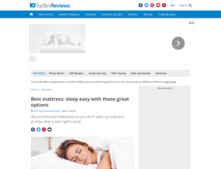 spring-mattresses-review.toptenreviews.com screenshot