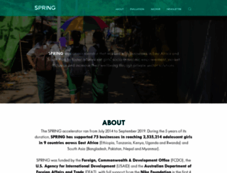 springaccelerator.org screenshot