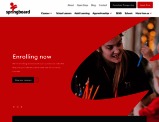 springboard-ne.org.uk screenshot