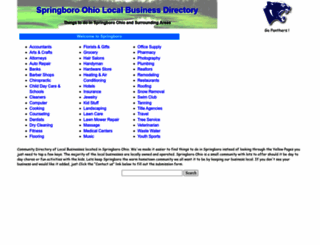 springboro-ohio.org screenshot