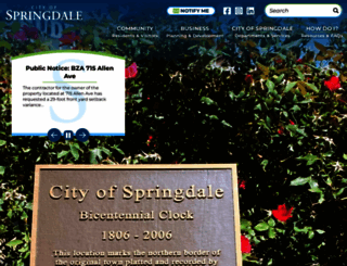 springdale.org screenshot