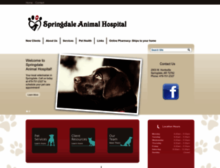 springdaleanimalhospital.com screenshot