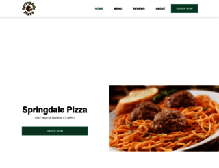 springdalepizza.net screenshot