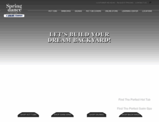 springdancehottubs.com screenshot