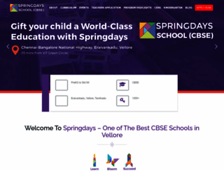 springdaysschool.com screenshot