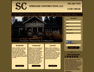 springerconstructionllc.net screenshot
