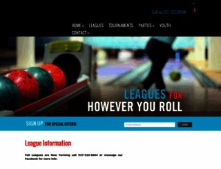 springfieldbowling.net screenshot