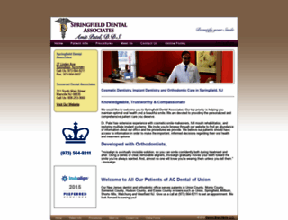 springfielddentalassociates.com screenshot