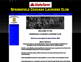 springfieldlacrosseclub.com screenshot