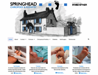 springheadchiropodyandpodiatry.co.uk screenshot