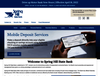 springhillbank.com screenshot