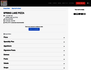 springlakepizza.com screenshot