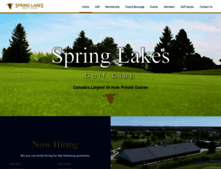 springlakesgolf.com screenshot