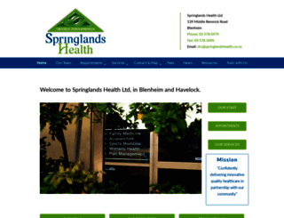springlandshealth.co.nz screenshot