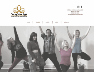 springstoneyoga.com screenshot