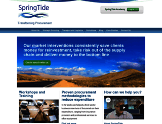 springtideprocurement.com screenshot
