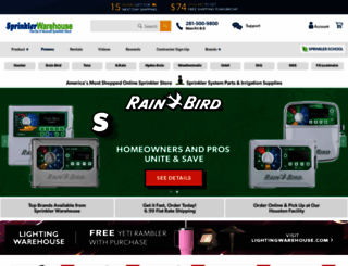 sprinklerwarehouse.com screenshot