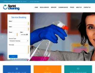 sprintcleaning.co.uk screenshot
