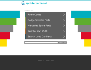 sprinterparts.net screenshot