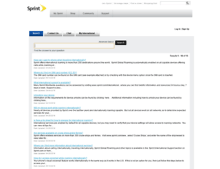 sprintworldwide.custhelp.com screenshot
