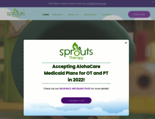 sproutstherapy.com screenshot