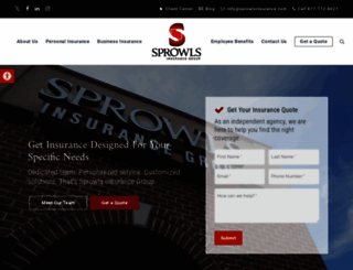 sprowlsinsurance.com screenshot