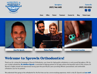 sprowlsorthodontics.com screenshot
