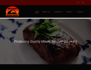 sprucedalemeats.com screenshot